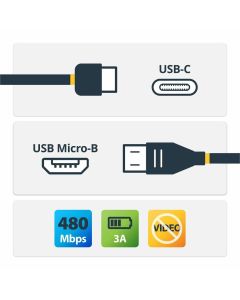 2m 6ft USB C to Micro USB Cable USB 2.0