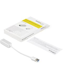 USB 3 to Gigabit Network Adapter -Silver