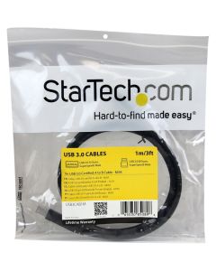 1m 3 ft Certified USB 3.0 A to B Cable