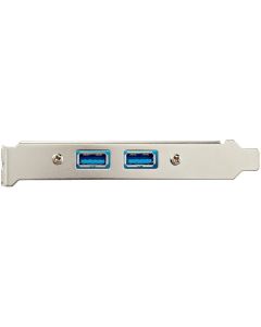 2 Port USB 3 A Female Slot Plate Adapter