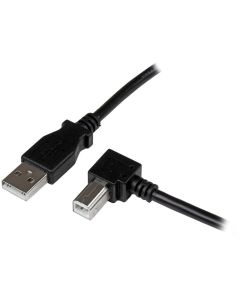 2m USB 2.0 A to Right Angle B Cable M/M