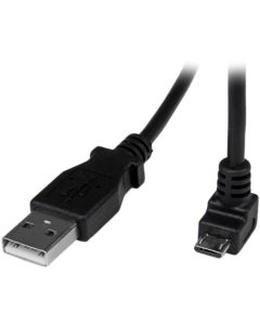 2m USB to Down Angle Micro USB Cable