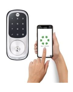 YALE ASSURE KEYED SATIN CHROME WITH YALE